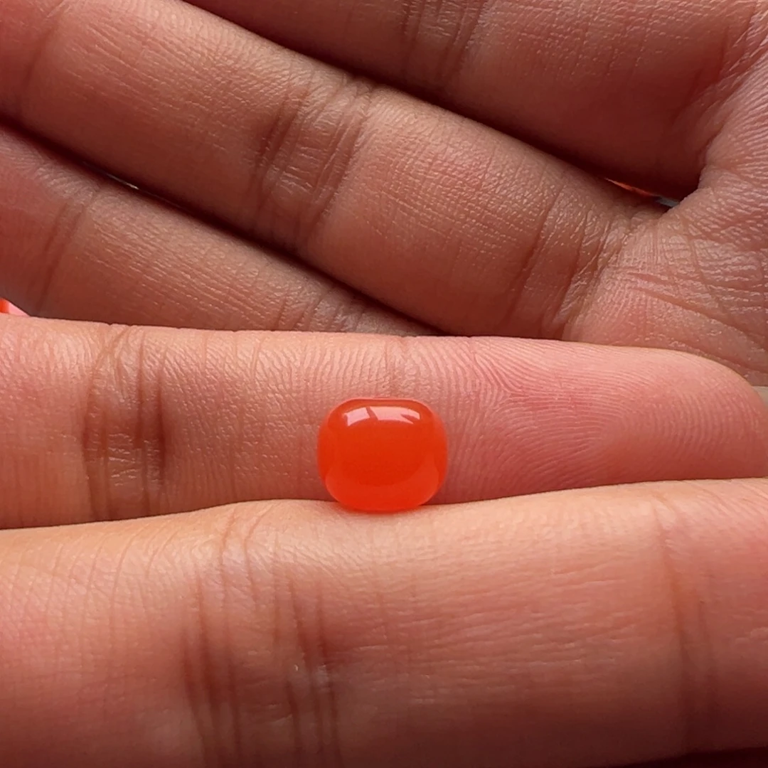 蜗***尔南红玛瑙未镶嵌老型8.1x6.8