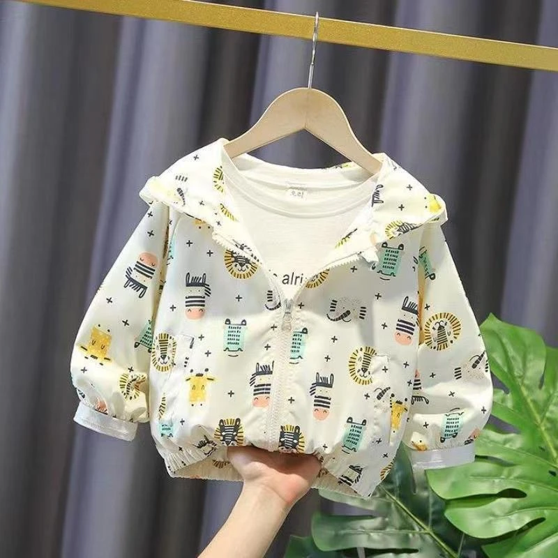 女童春秋新款爱心外套2025学生儿童时尚百搭潮流洋气卡通阳光外套