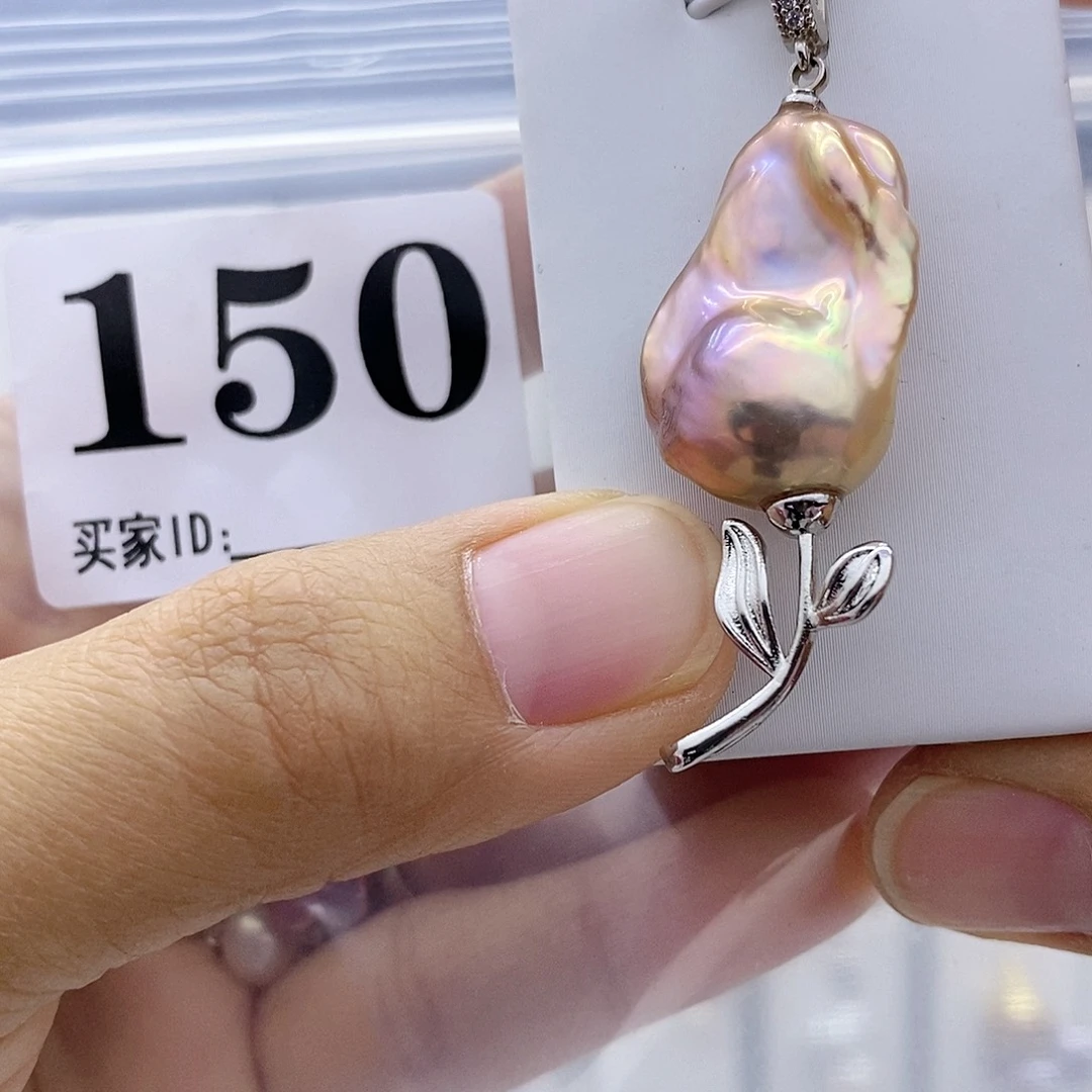 淡水珍珠颈饰钛钢