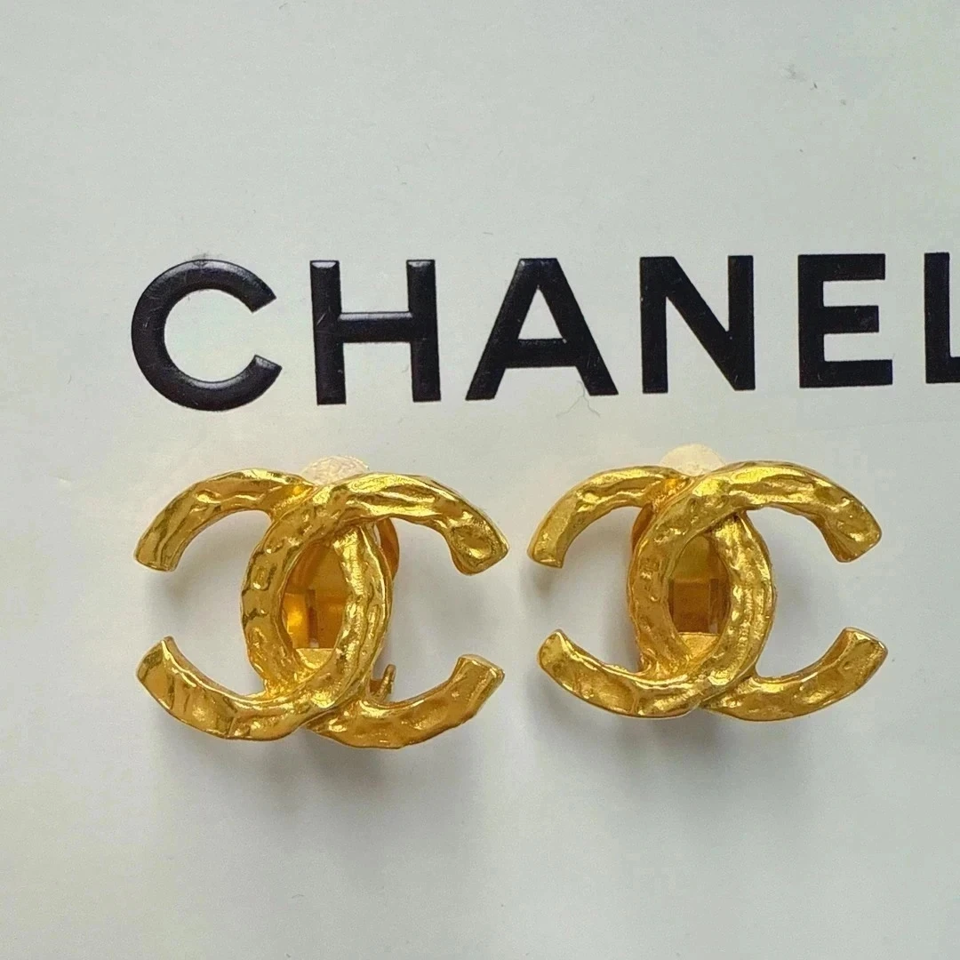 95新 Chanel/香奈儿 Chanel vintage香奈儿中古双c耳夹