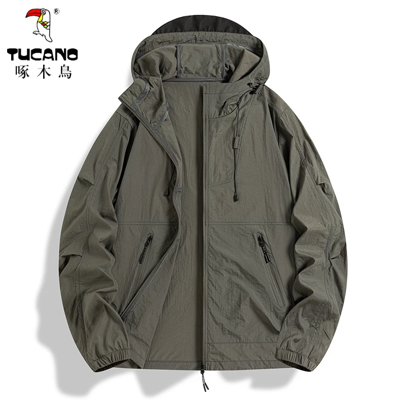 啄木鳥2025新款主推夏季情侣款防晒衣透气舒适凉爽休闲连帽防晒衣