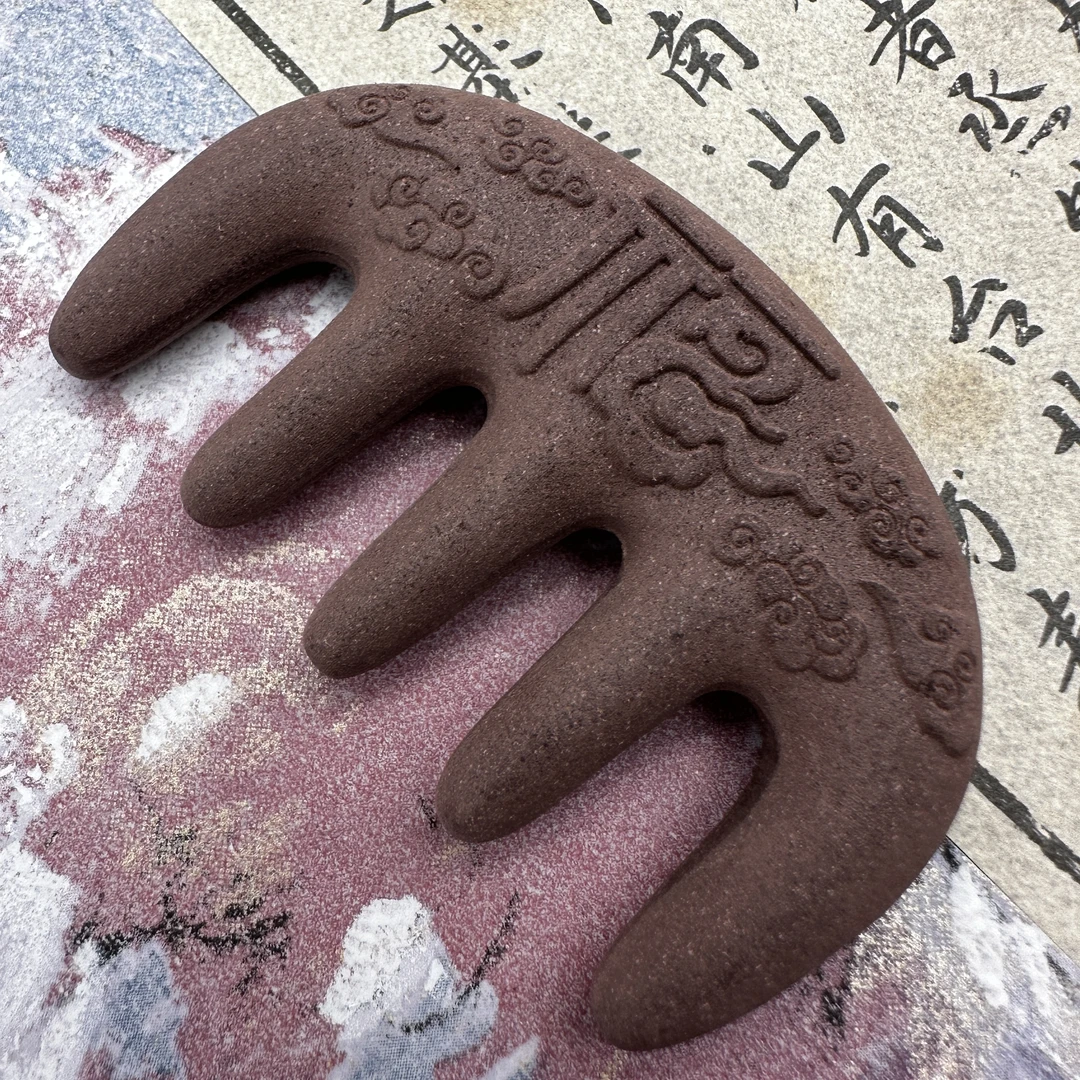 花蕊夫人合香木梳头颈按摩古法非遗手工梳子