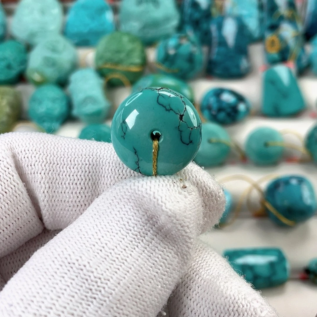 绿松石未镶嵌挂件直径17.6