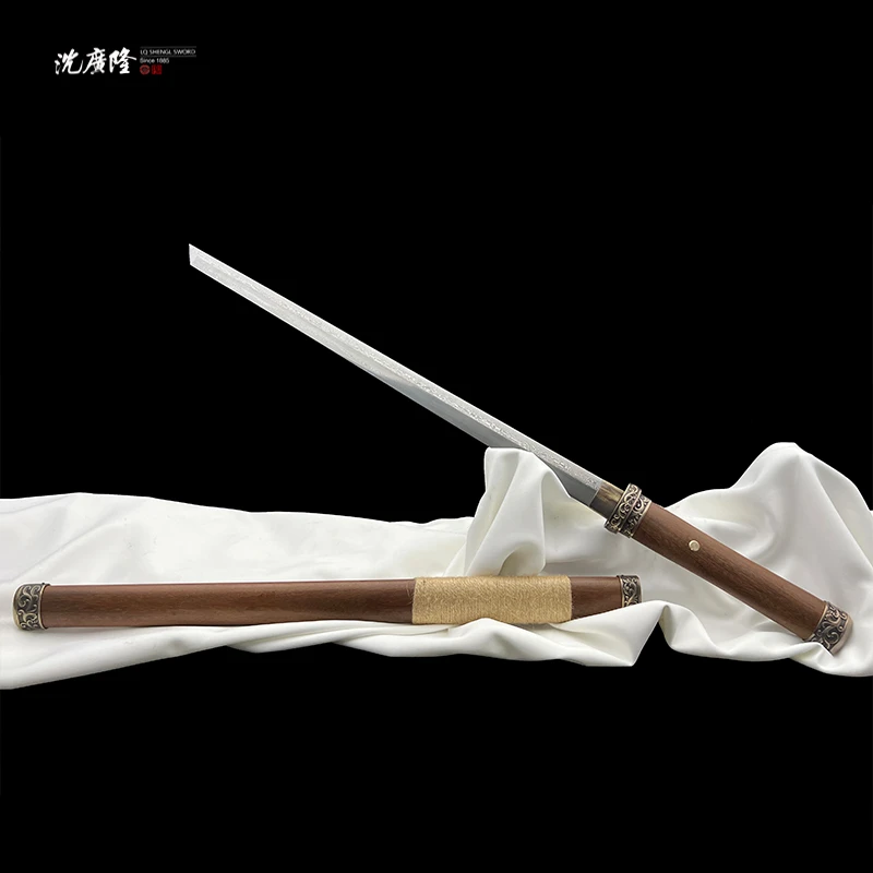 【墨隐星落】沈广隆 木兰唐刀 重蚁木 黄铜 花纹钢  宝剑 未开刃