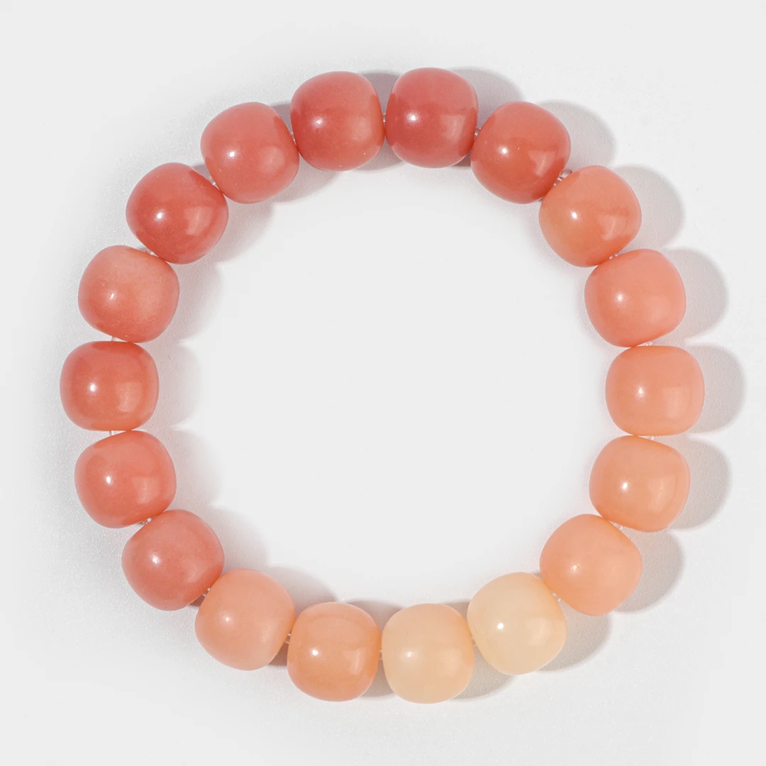 粉菩提根老型手串A00156