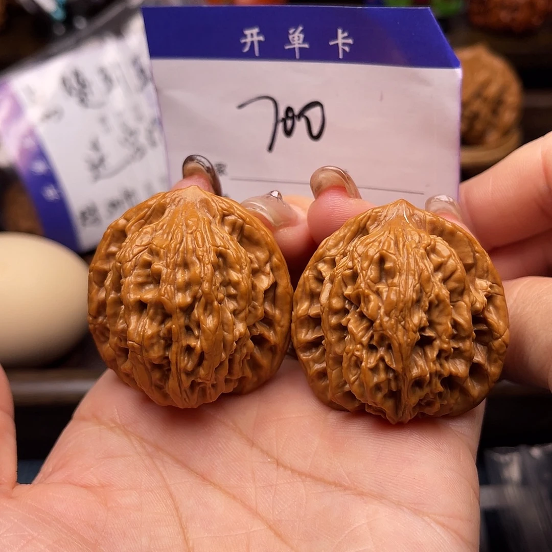 桃核吊坠麦穗虎头38+