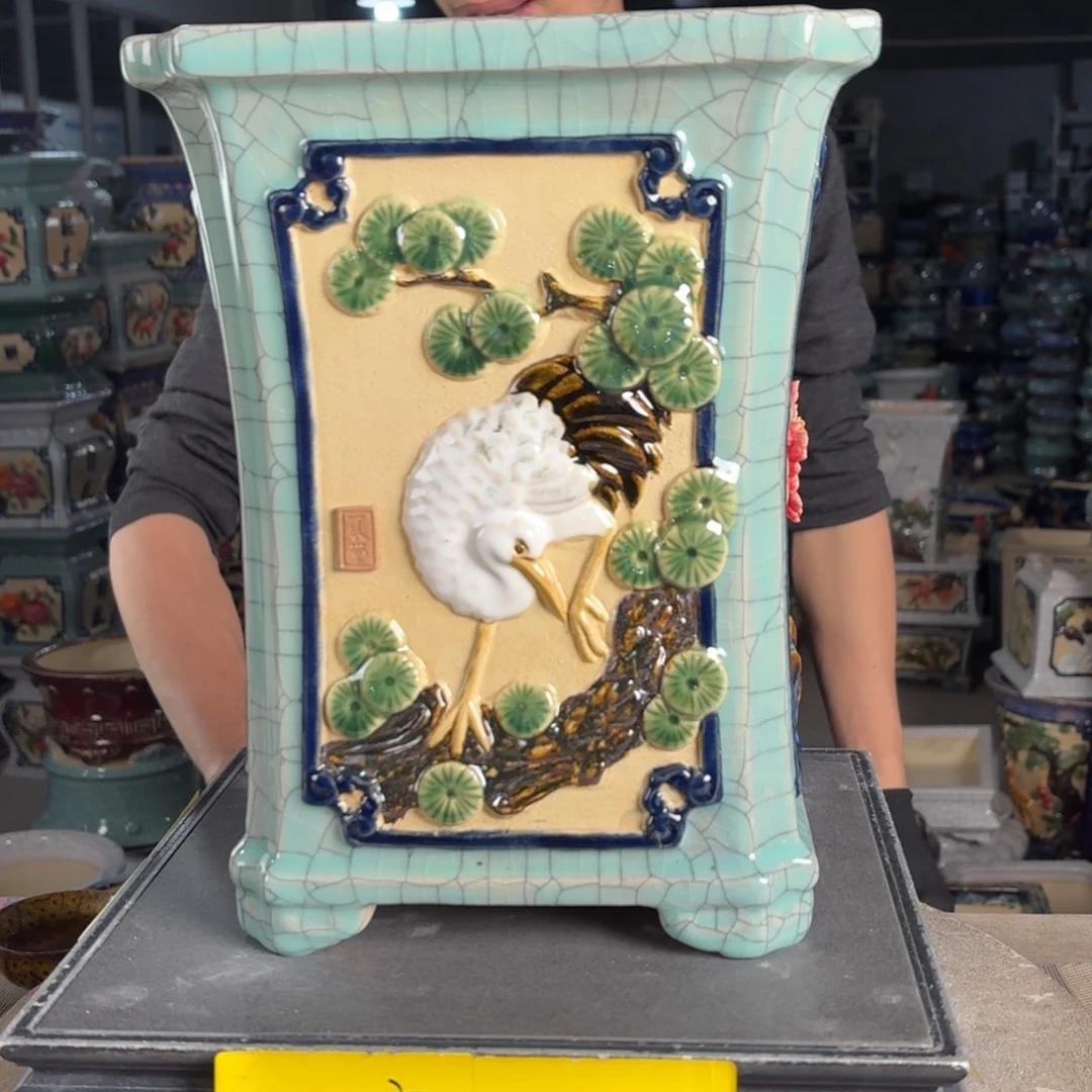 一风堂石湾花盆 内19*28