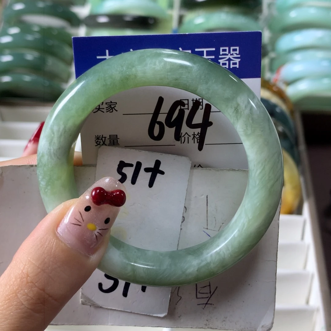 蛇纹石玉手镯未镶嵌694