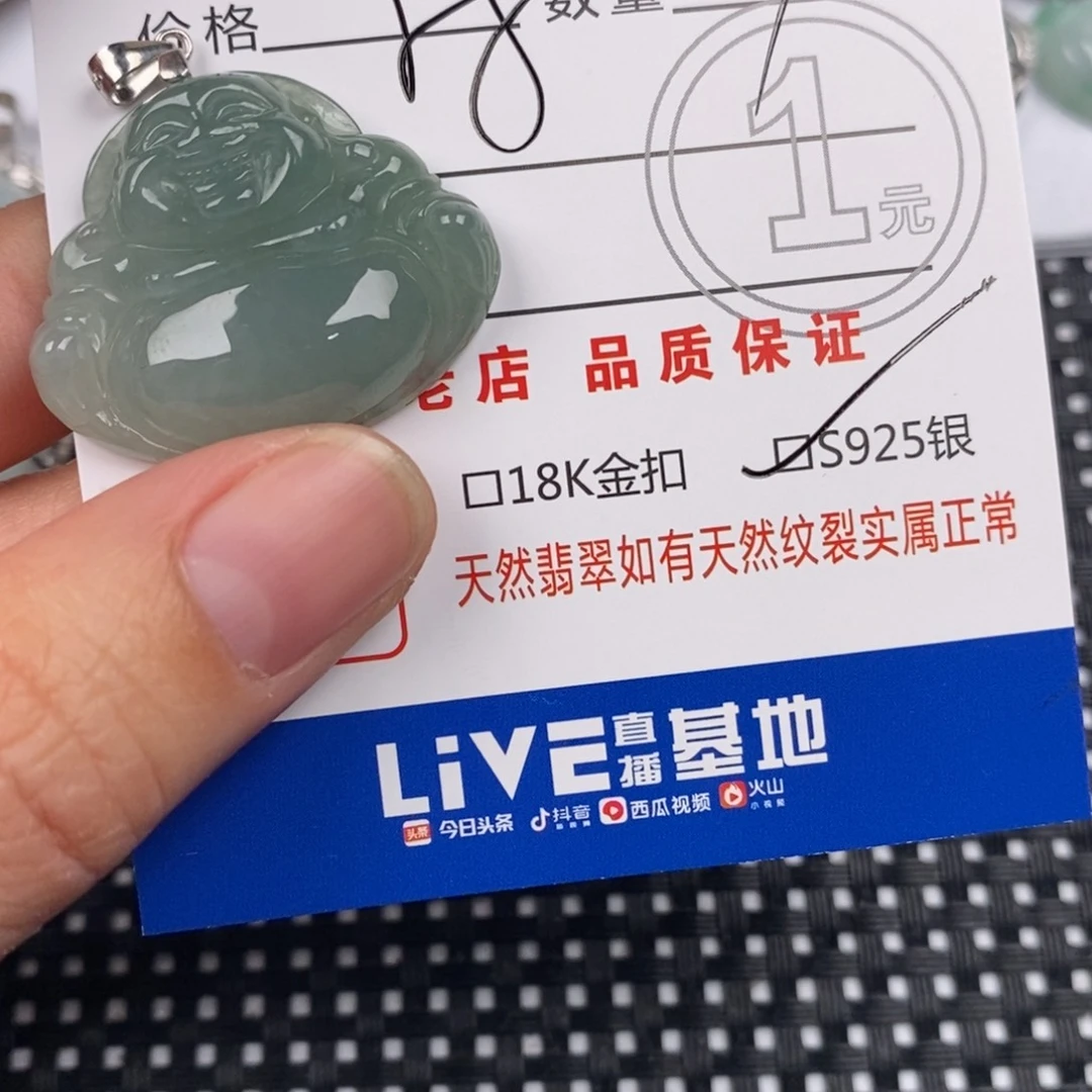 翡翠银S925镶嵌颈饰