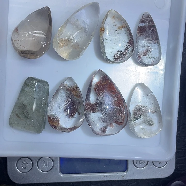 未镶嵌珠宝半成品水晶42幽灵水滴（福利包）