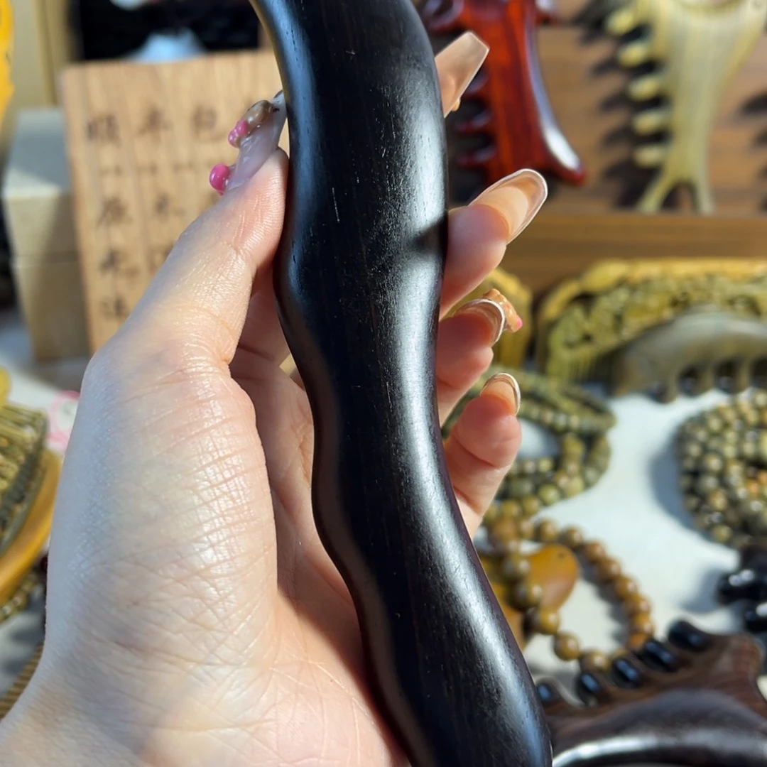 ღ***࿐紫光檀木按摩刮痧刀