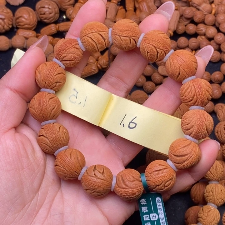 秦岭龙纹桃核15颗