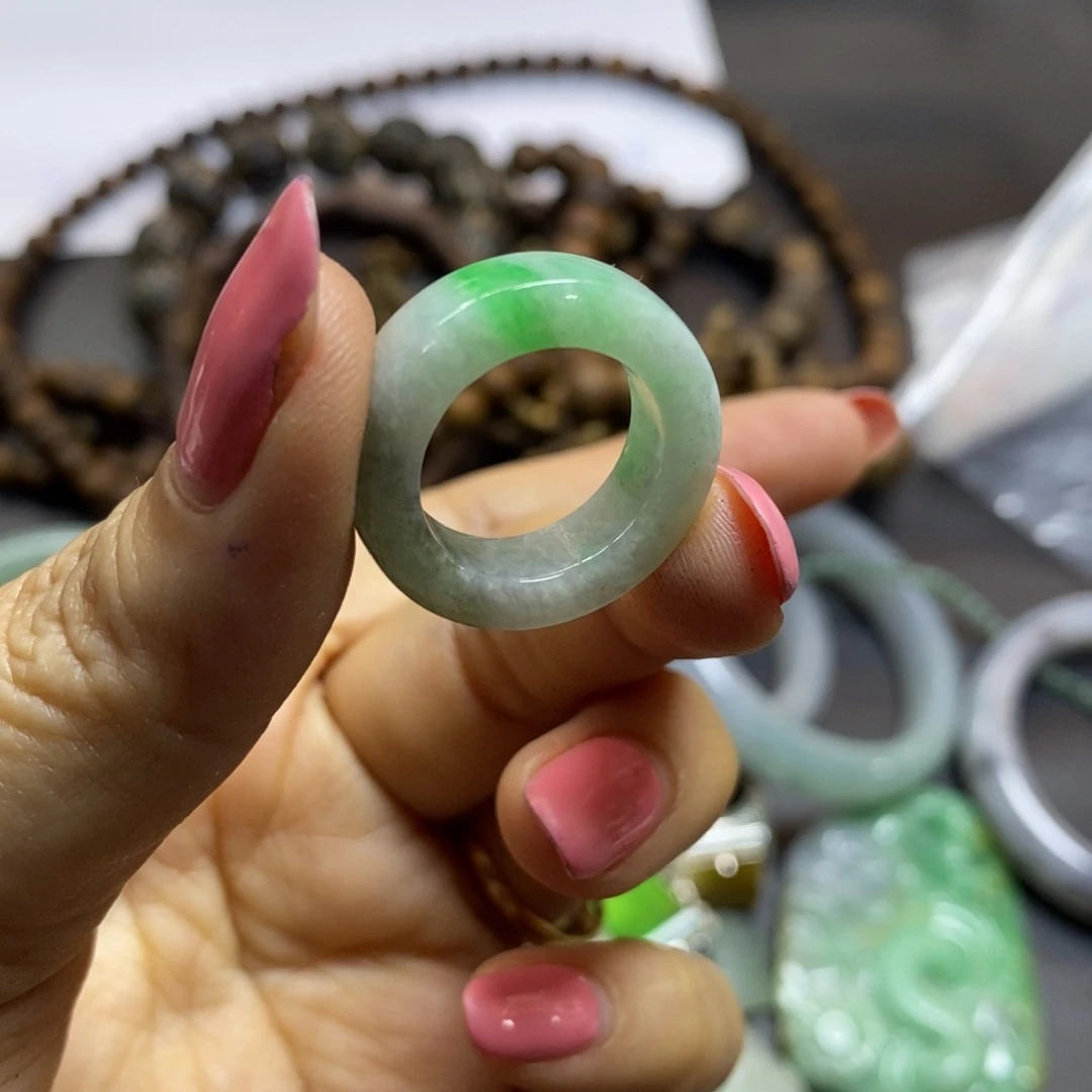 定制翡翠未镶嵌戒圈卡9