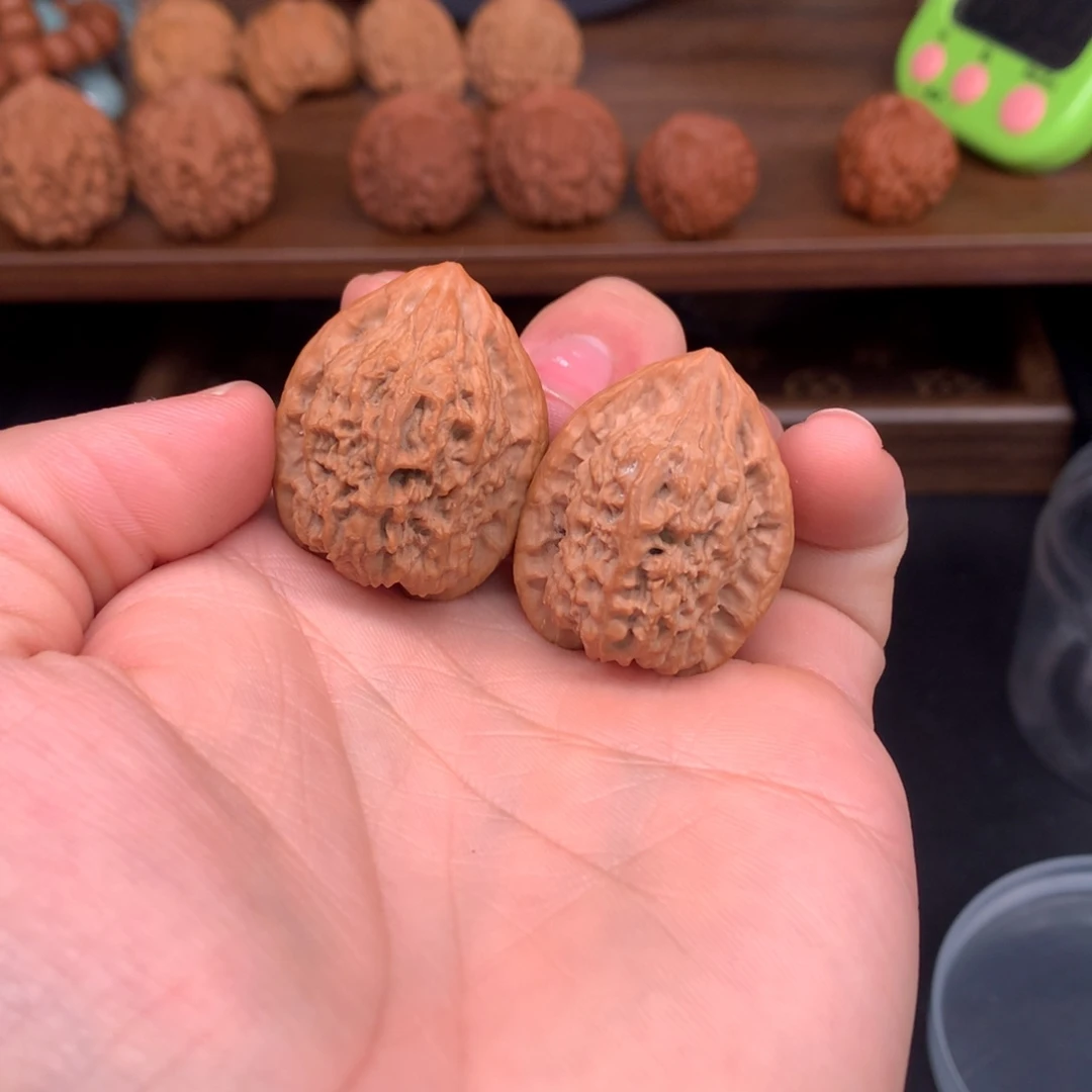 月***半文玩核桃手串29鸡心