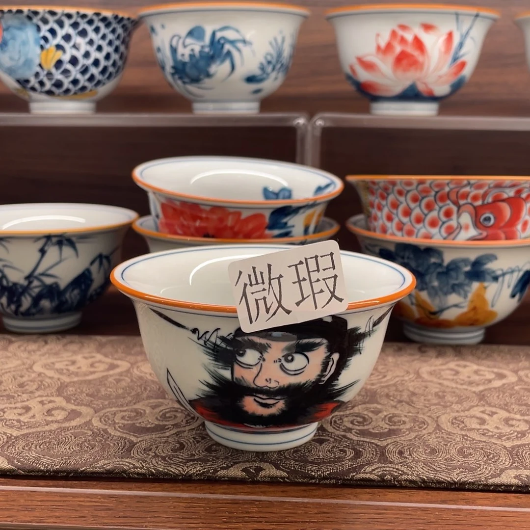 有瑕釉下彩纯手绘