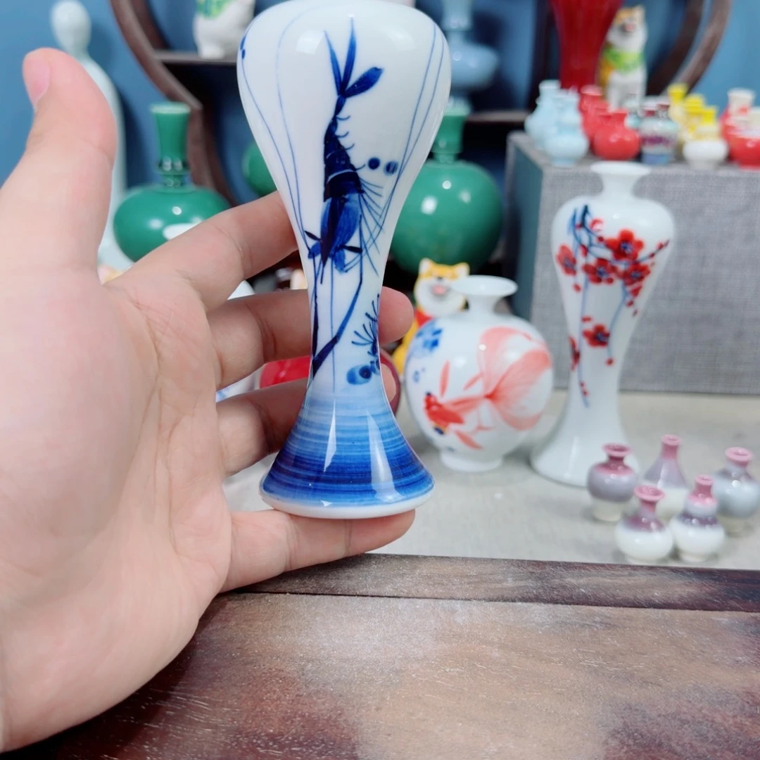 陶瓷手工小花器摆件