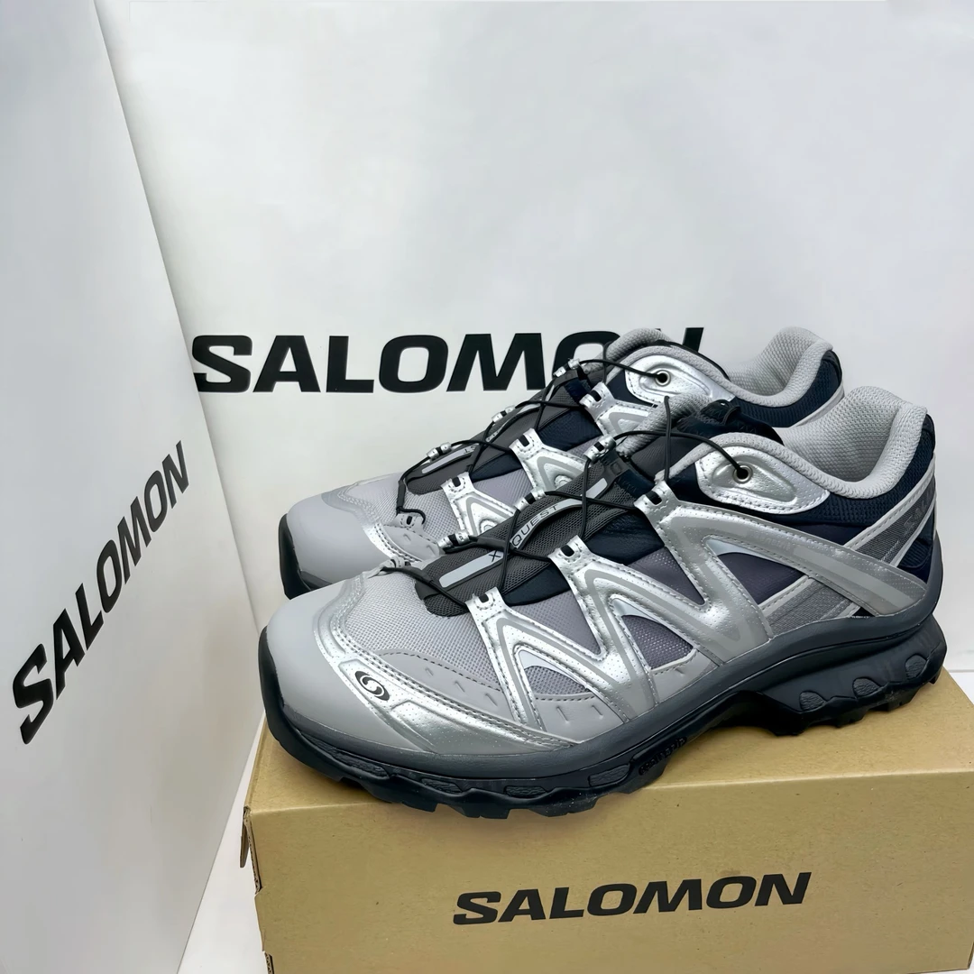SALOMON萨洛蒙 XT-Quest 黑银低帮跑步鞋 男女同款 25新款 478852