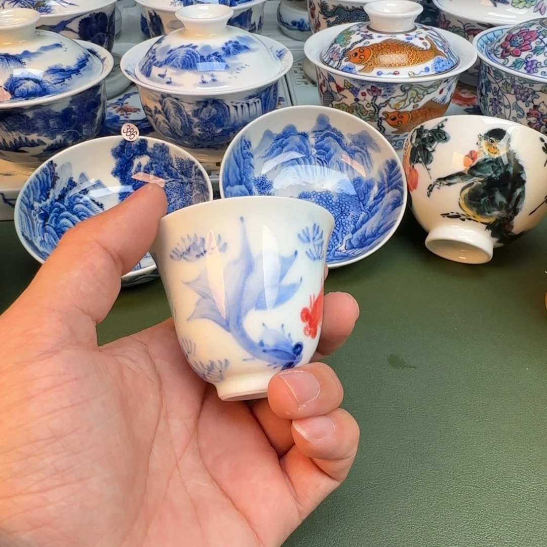 陶纯手工纯手绘茶具390