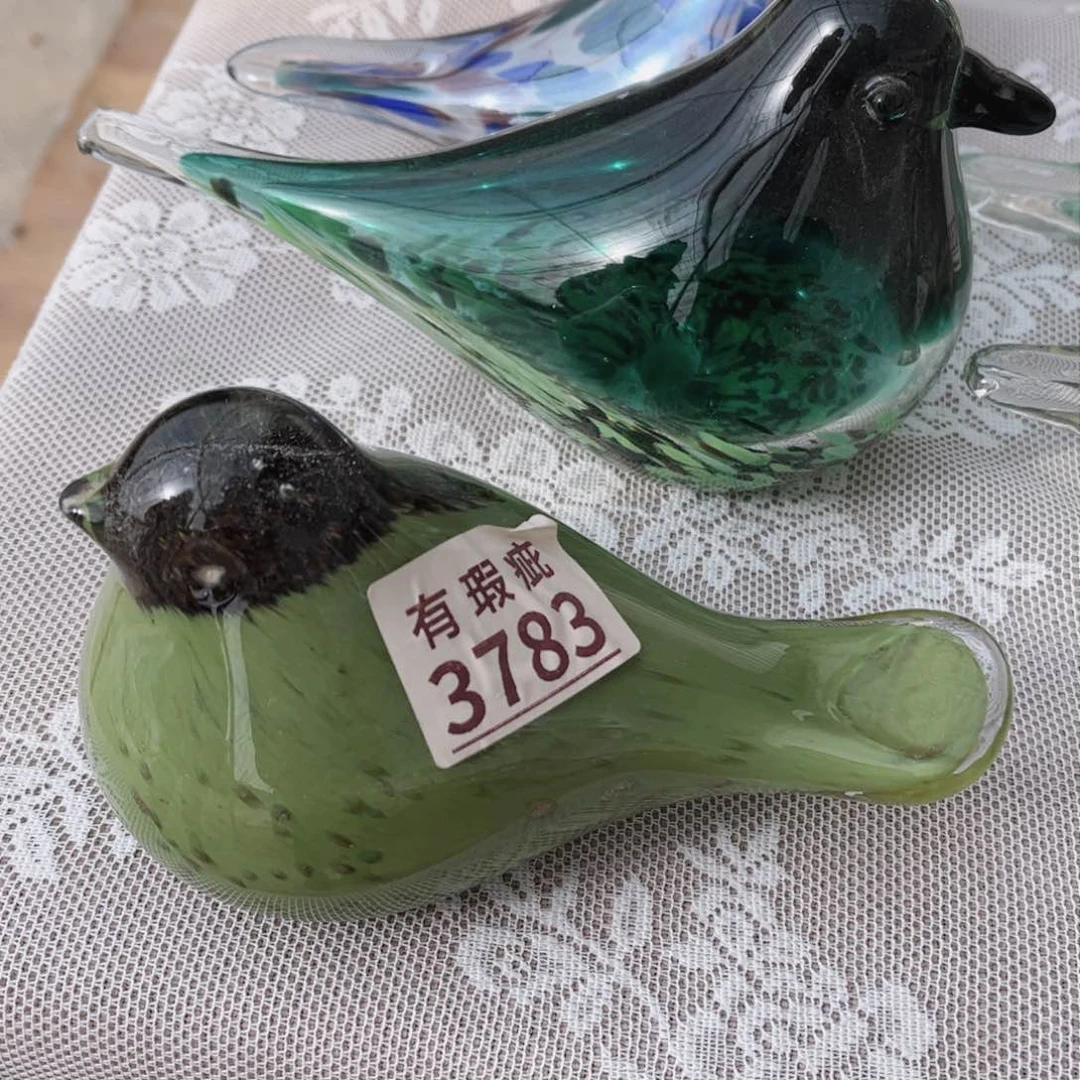 琉璃3783大鸟微瑕 花瓶摆件