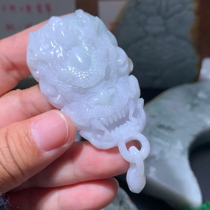 翡翠未镶嵌颈饰保真天然A货翡翠