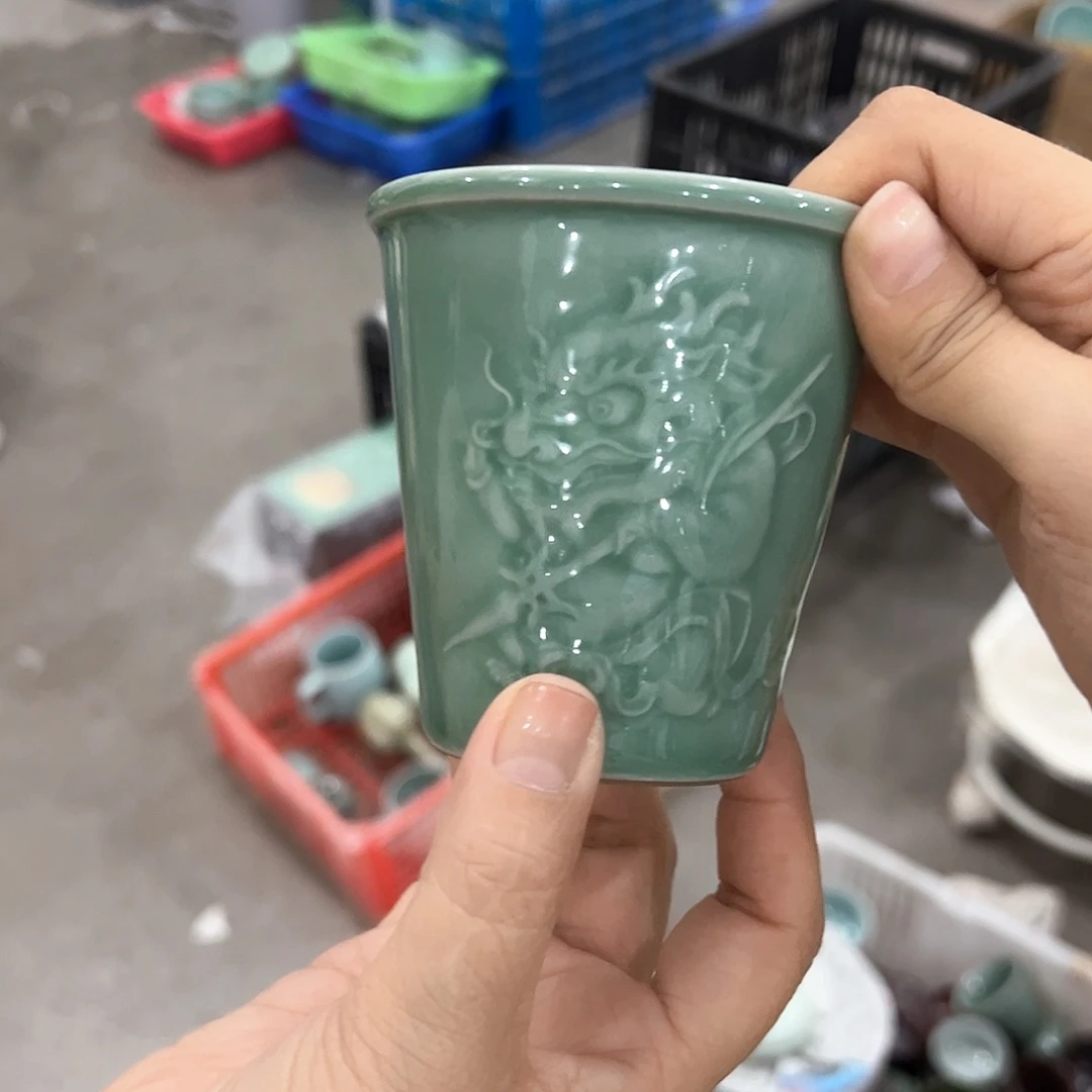 龙泉云间青瓷小米茶器