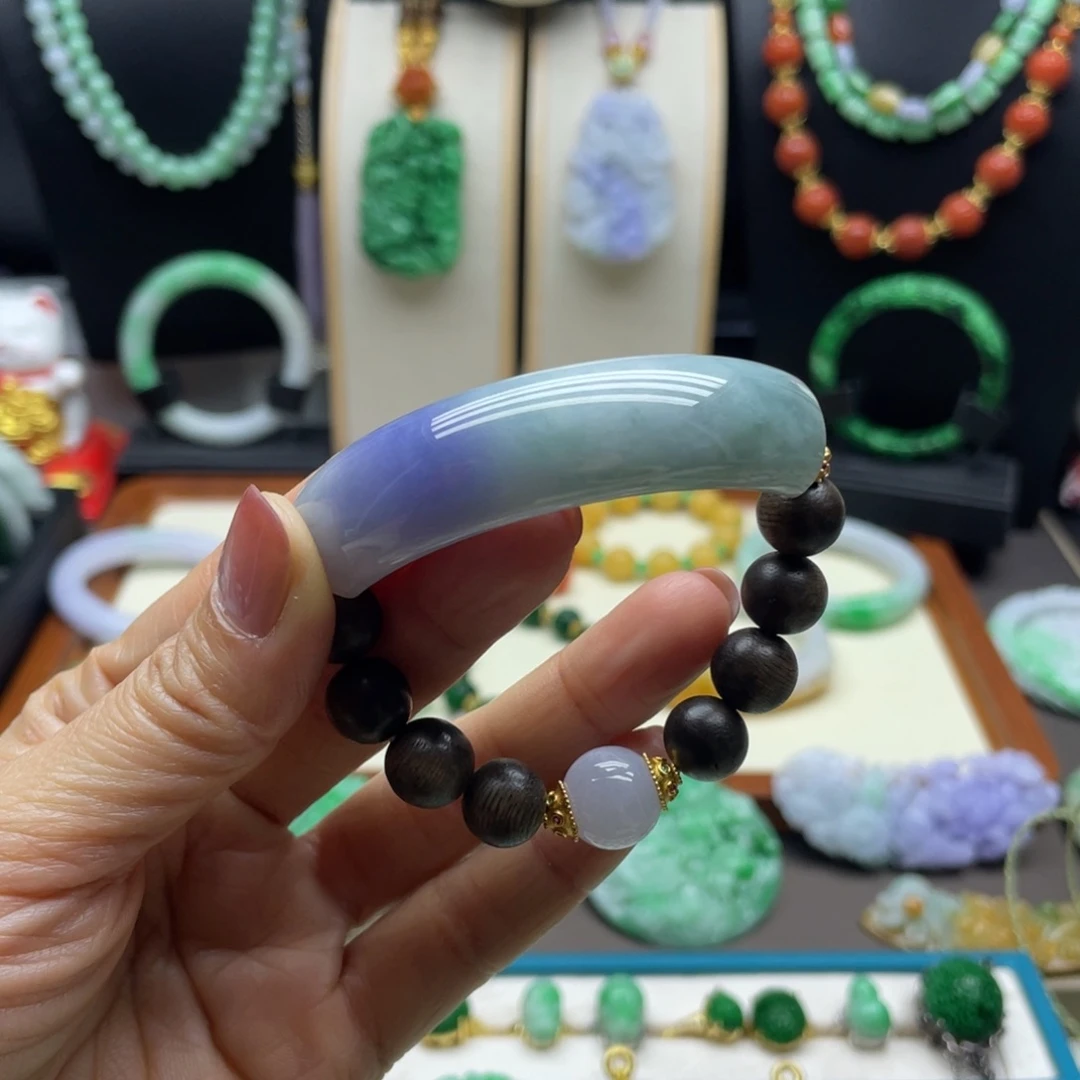 翡翠未镶嵌手链翡翠手牌