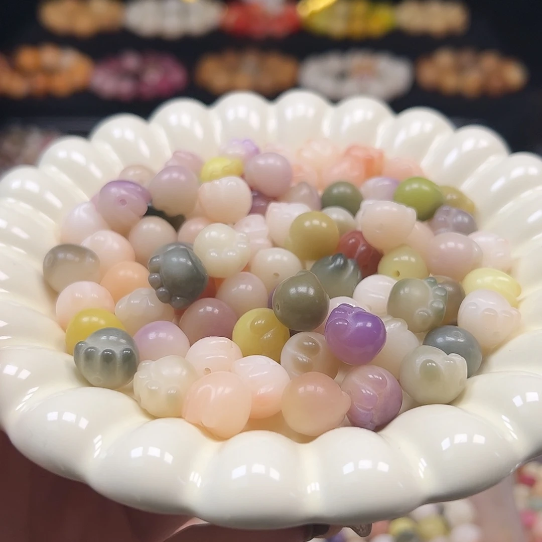 菩提根/象牙果手串多宝猫爪40颗