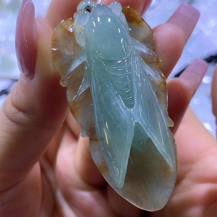 翡翠颈饰未镶嵌天然翡翠A货吊坠