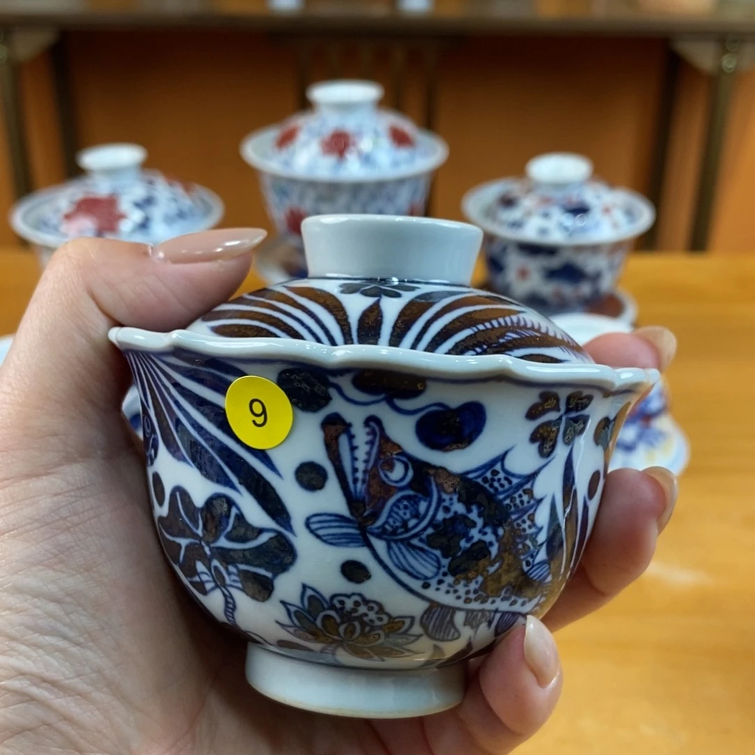 手绘现代茶具非古董