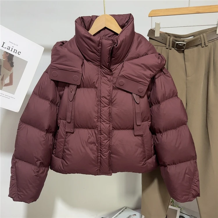 2024新款女外套加厚时尚保暖显瘦面包服休闲外套