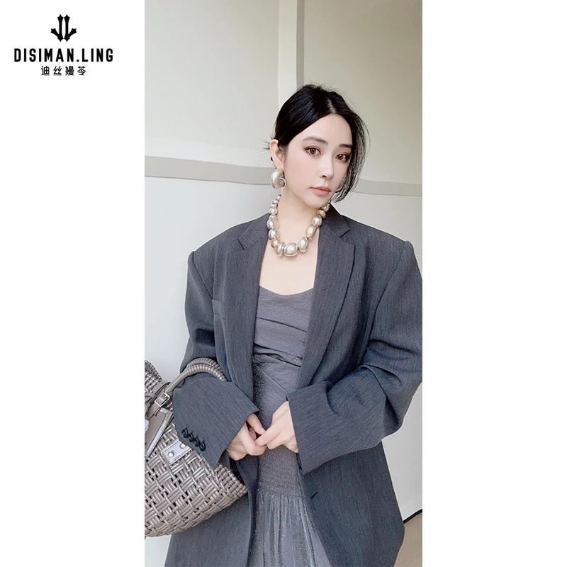 迪丝嫚苓多色西服气质轻奢时尚休闲简约百搭原创设计师小众优雅感