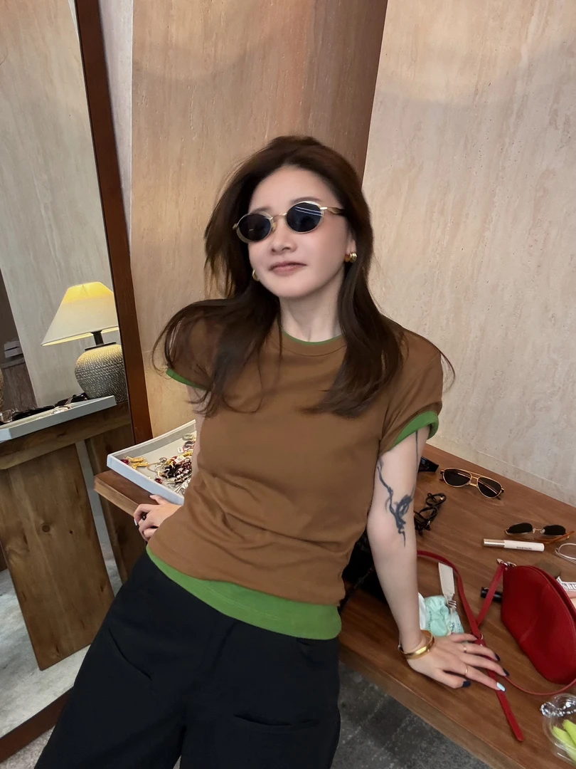 【CHU/2025SSNEW】《珍珠T》圆领T恤QD2501