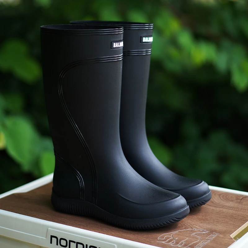 男士踩屎感雨鞋大码高筒四季雨靴女防水轻便防滑钓鱼厨房洗车胶鞋