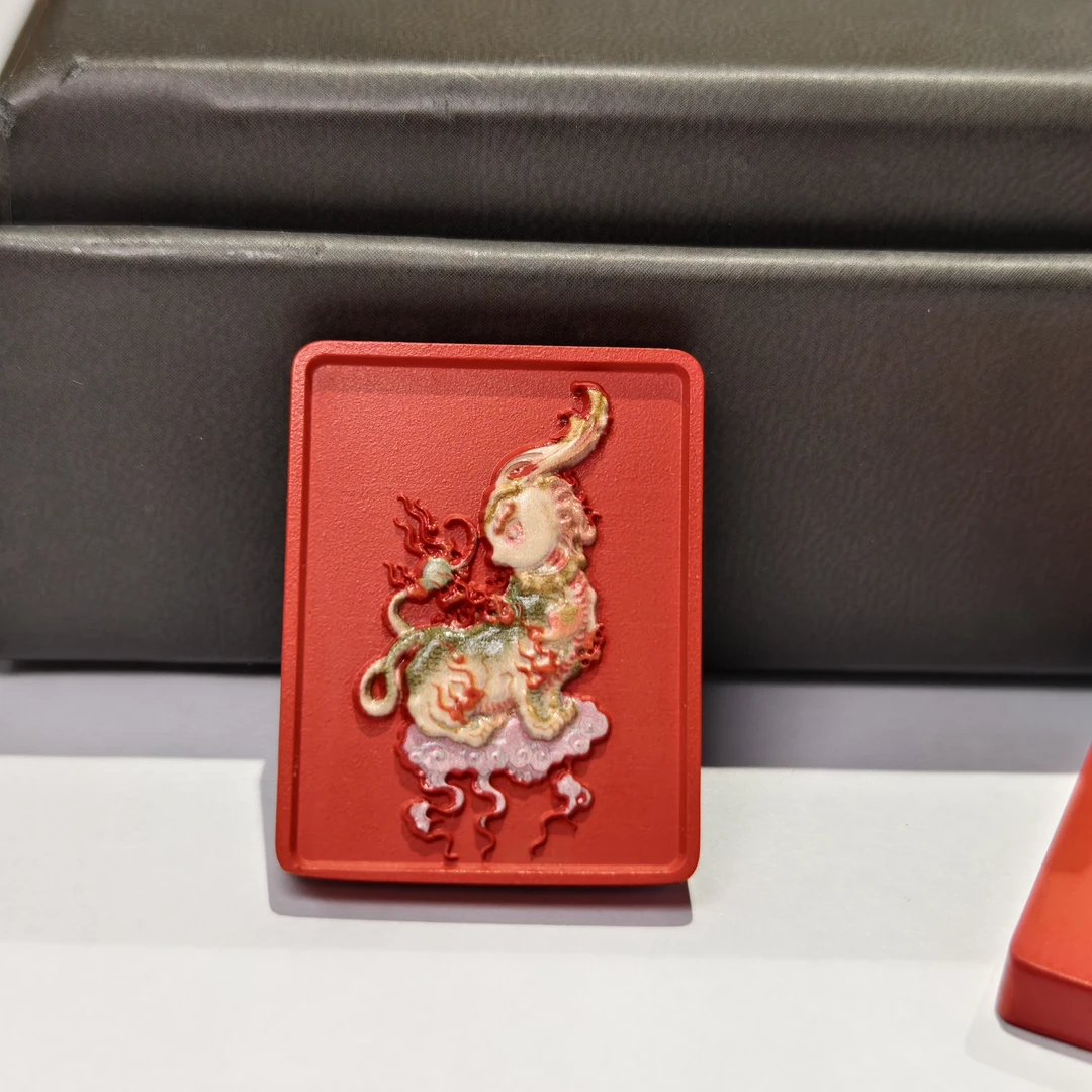 含辰砂工艺品朱砂来福挂件（蛇盘兔）约19g（每人限购5件）