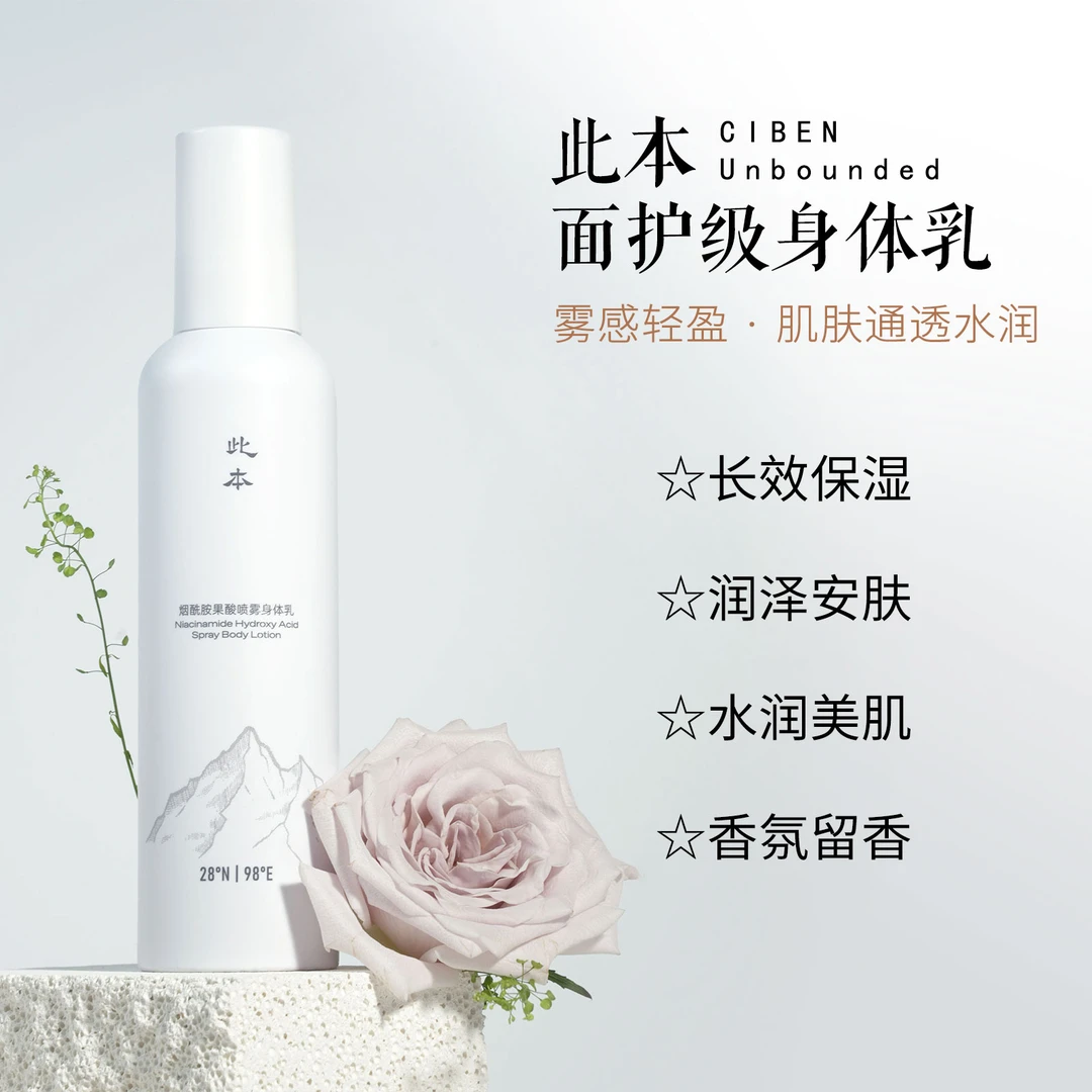 【此本】烟酰胺果酸身体乳 保湿滋润 嫩肤清爽 持久留香STR