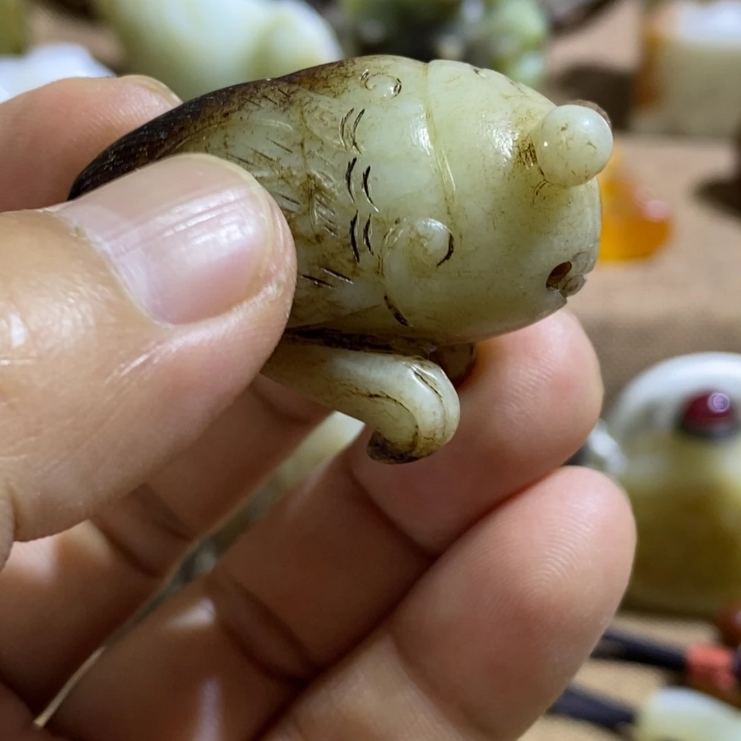 f***y和田玉（糖玉）未镶嵌挂件