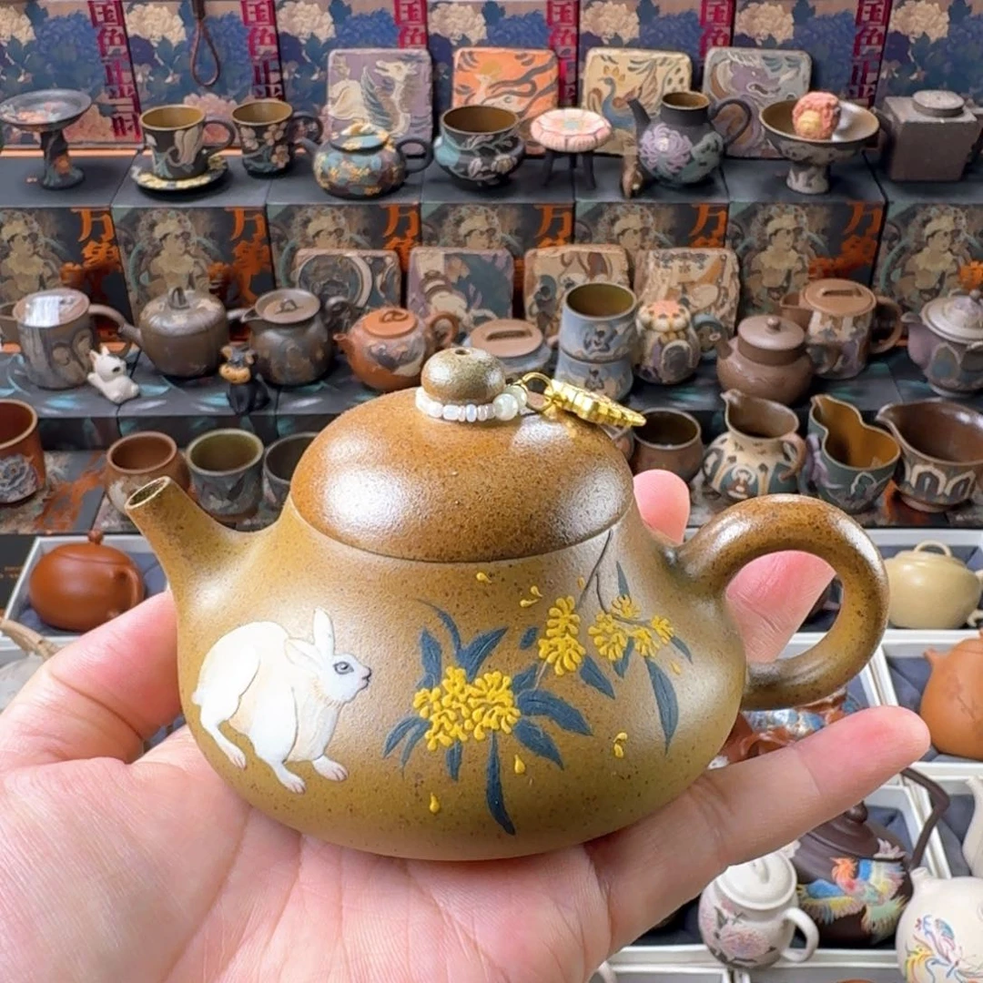 茶壶紫砂140ml段泥柴烧