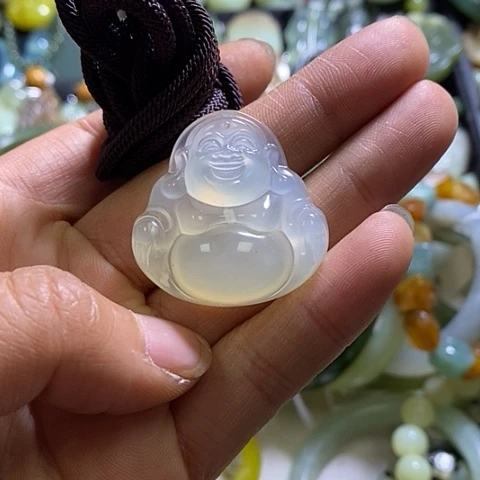 岫玉颈饰未镶嵌挂件