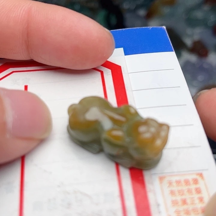 翡翠颈饰未镶嵌貔貅