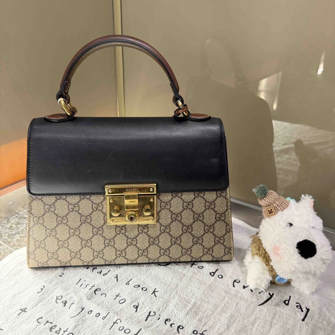 95新 GUCCI/古驰 手提padlock斜挎包/3751