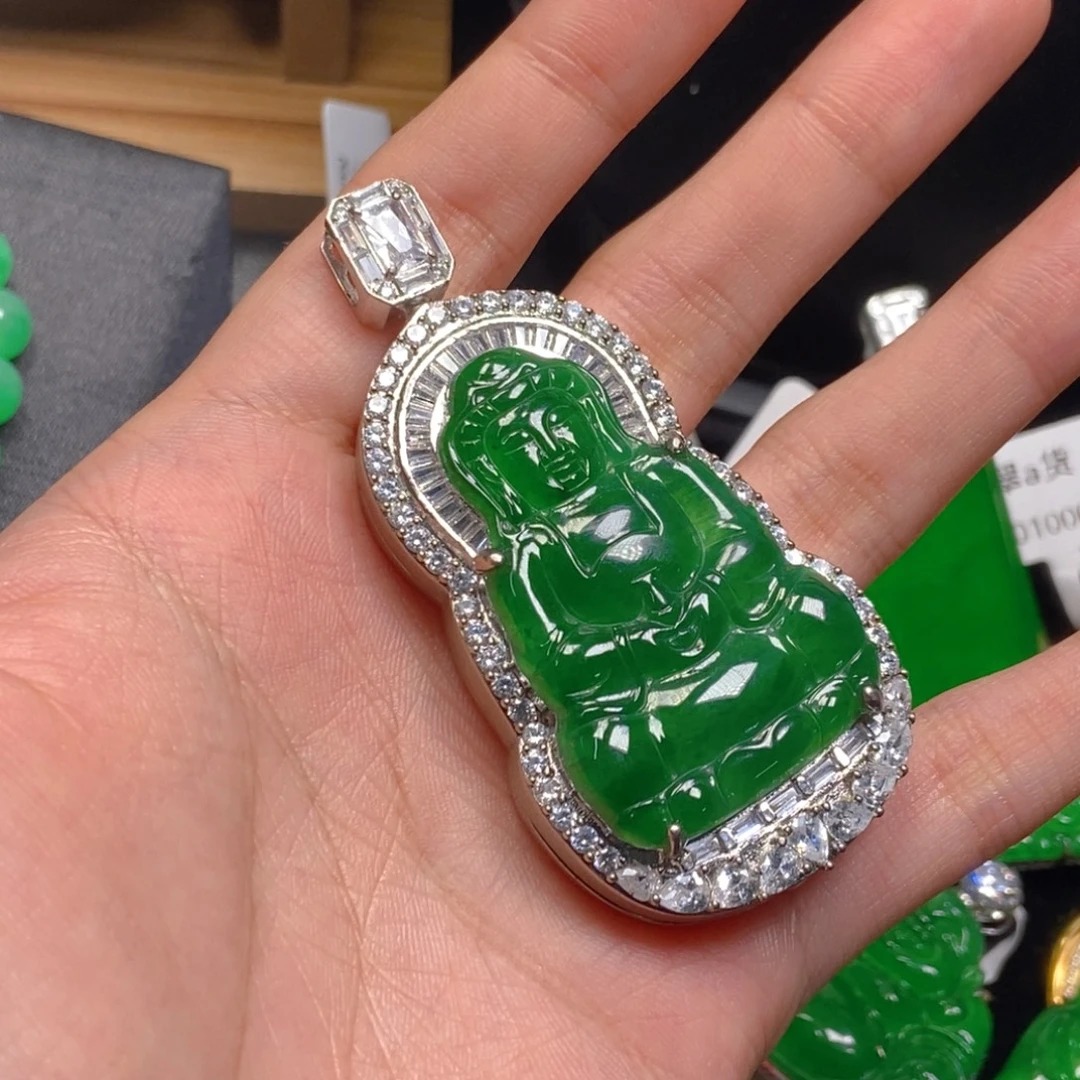 翡翠未镶嵌吊坠(不含链)