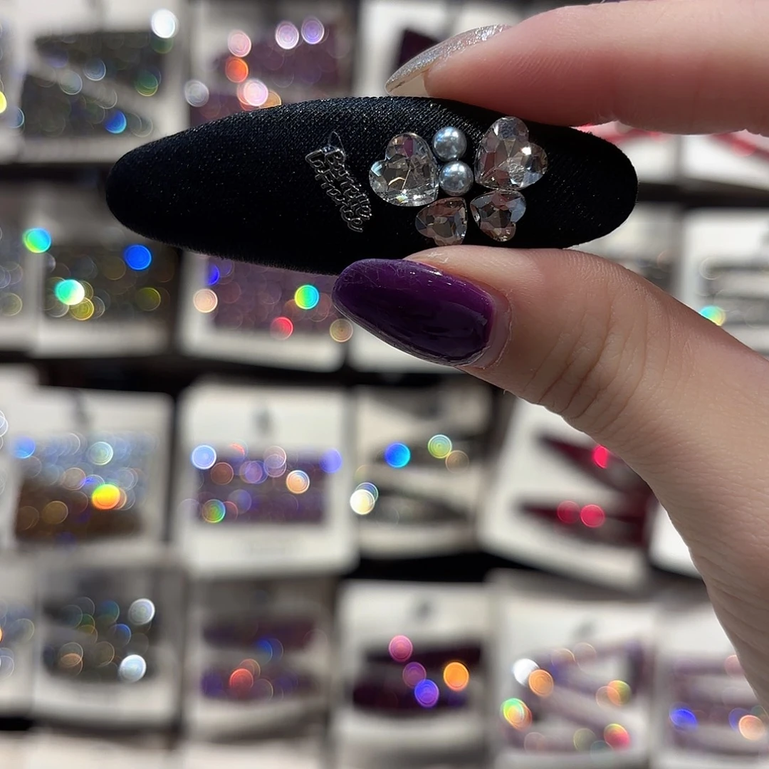 皮质铁合金黑色椭圆拜拜一个