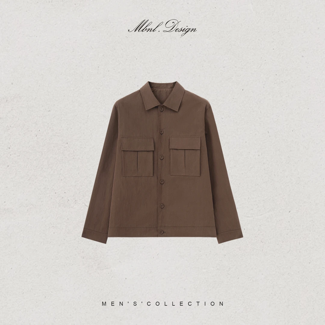 MBNL-F「Cotton Twill」秦磊男装密集针脚棉混纺夹克LL-SWT0075