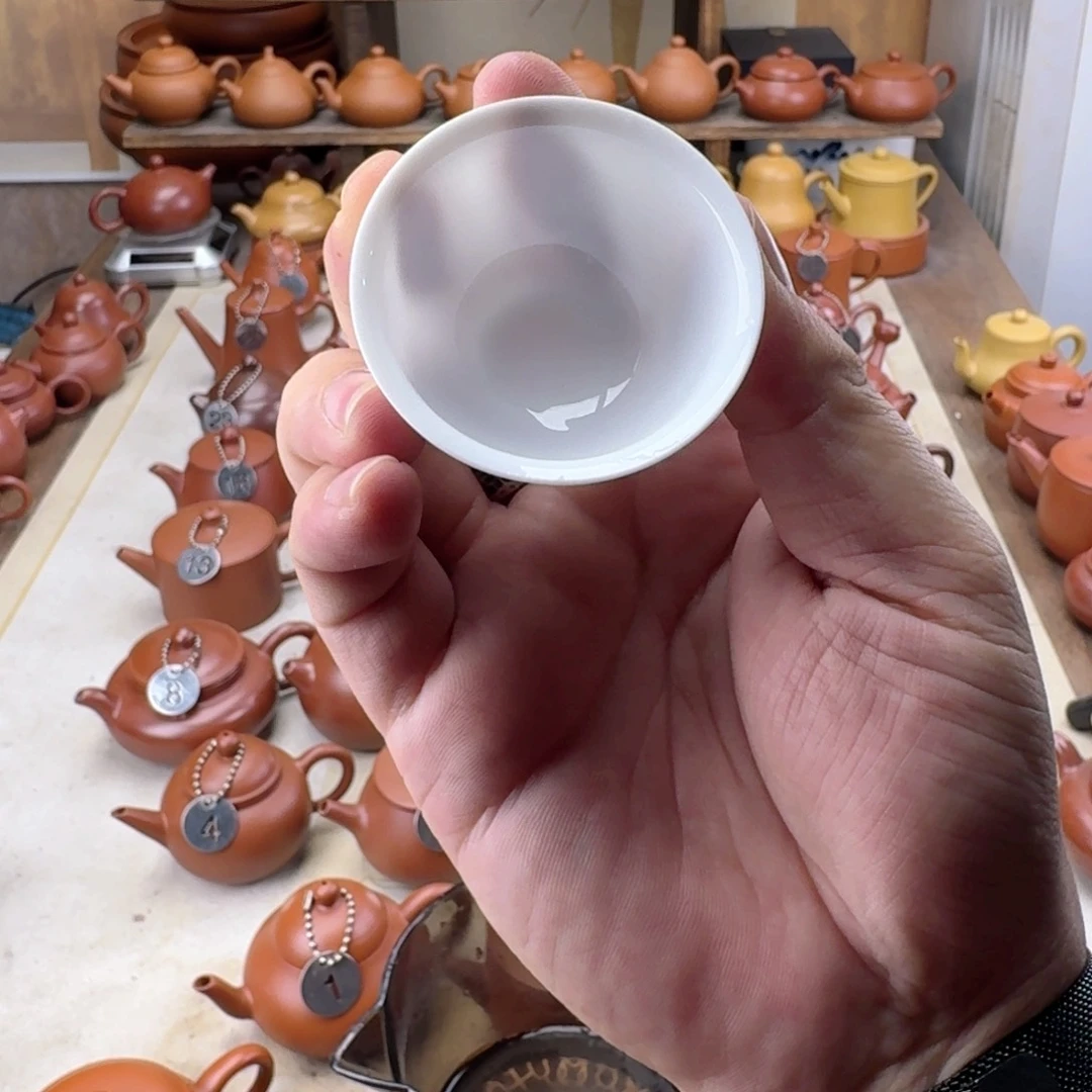 紫砂茶壶9****8玉瓷杯6个