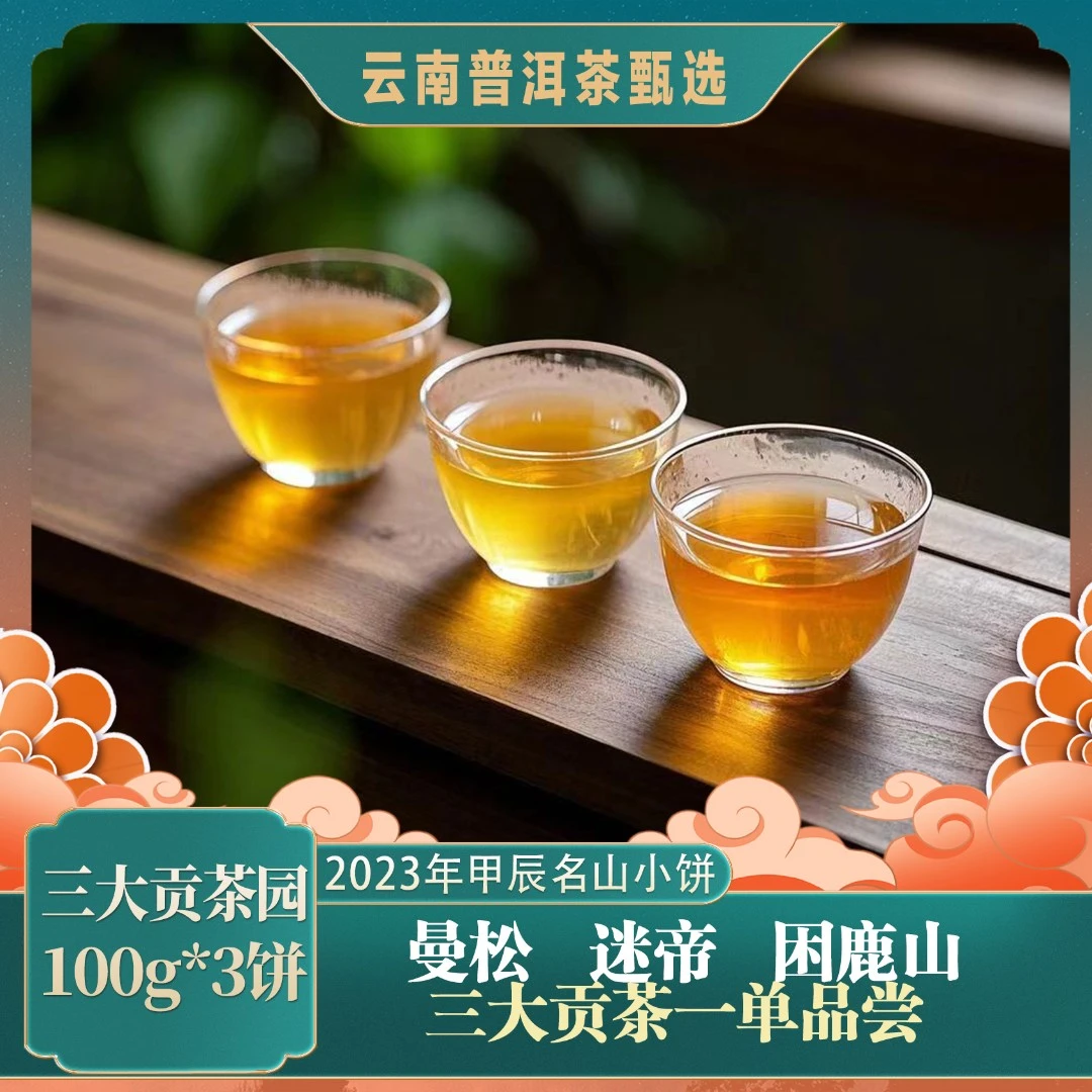 云南普洱茶厂2023年甲辰龙年名山小饼组合 100g/饼