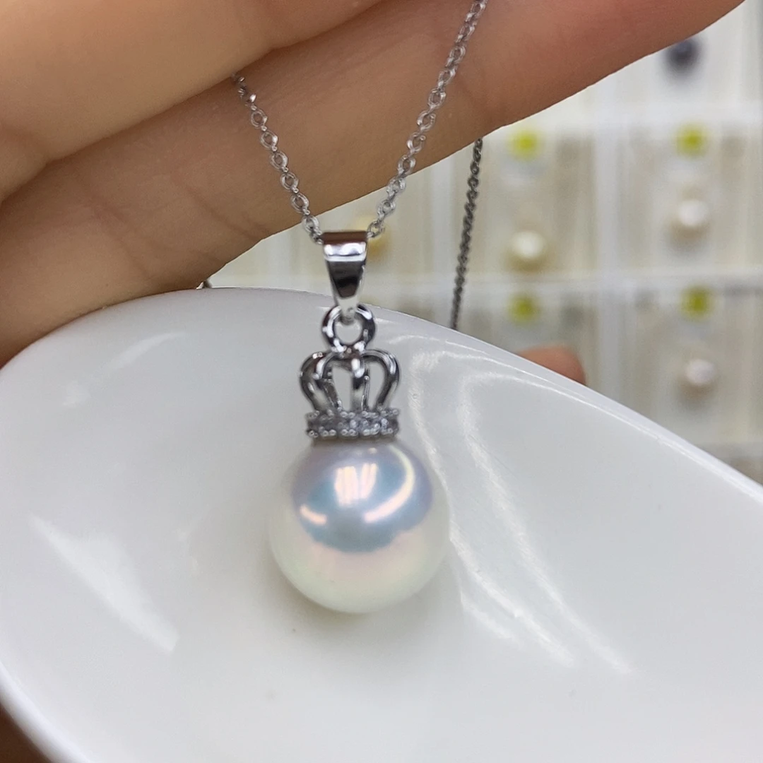 合金淡水珍珠吊坠(赠链)