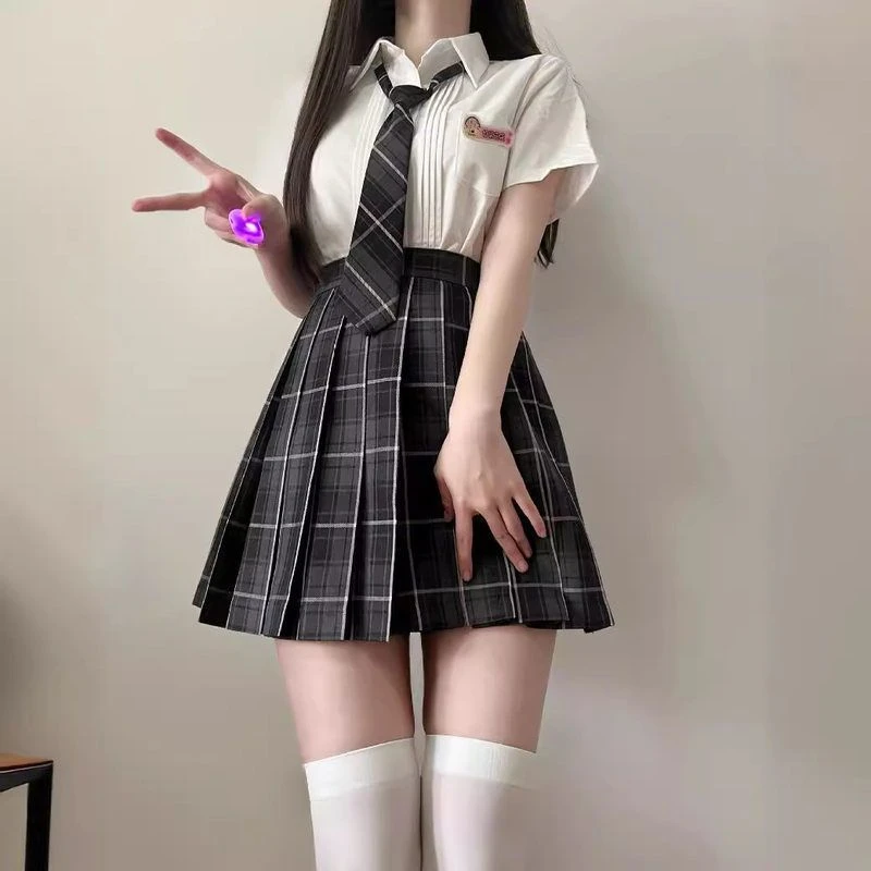 njnx商品集合学生校服学生学生装学生cos装学院风百褶裙jk制服