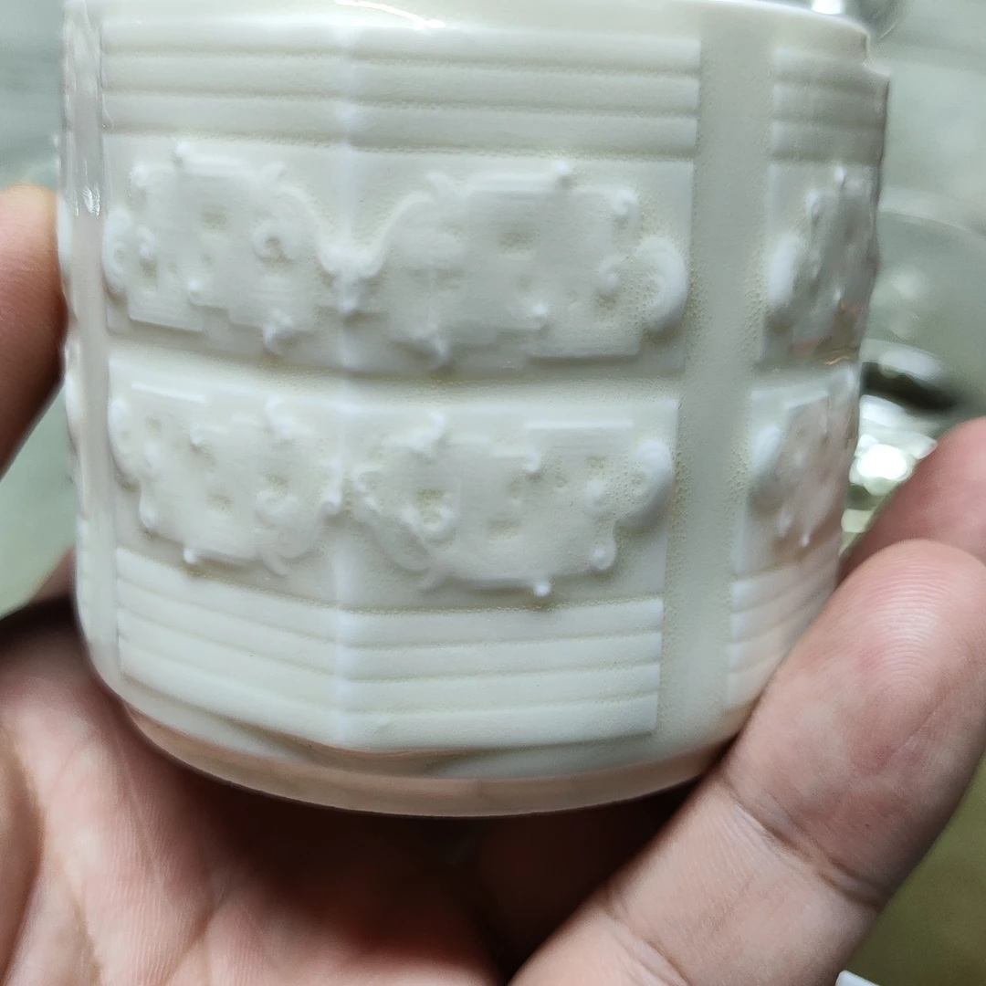 《一路顺系列►龙纹玉琮杯》出窑，定瓷