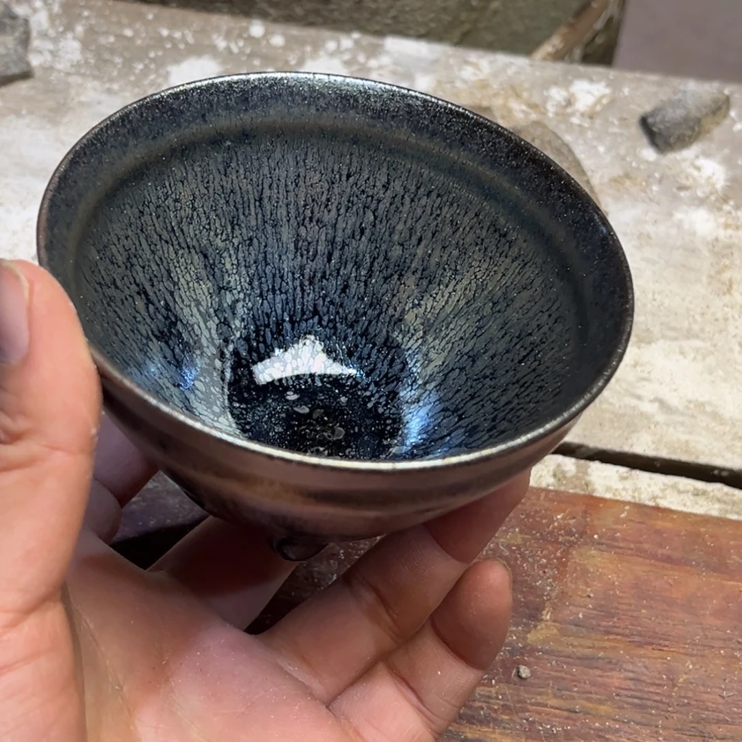 晴***云手柄款水晶玻璃茶盏1111111111