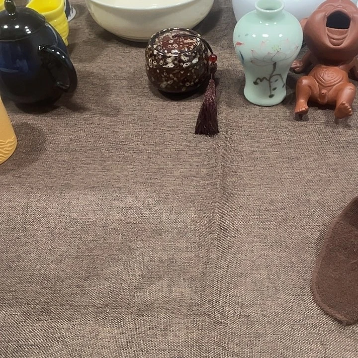 莉***瓷片茶摆件工艺品摆件666